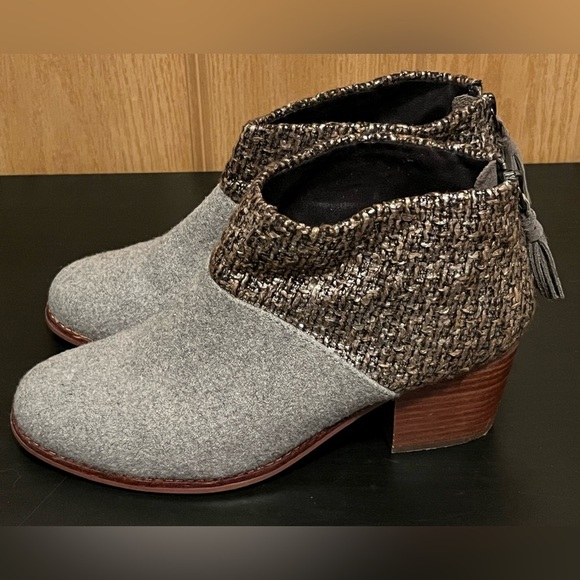 Toms Leila Felt Shine Boucle Bootie - Picture 5 of 14